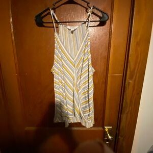 Market & Spruce Yellow and White Striped Camisole